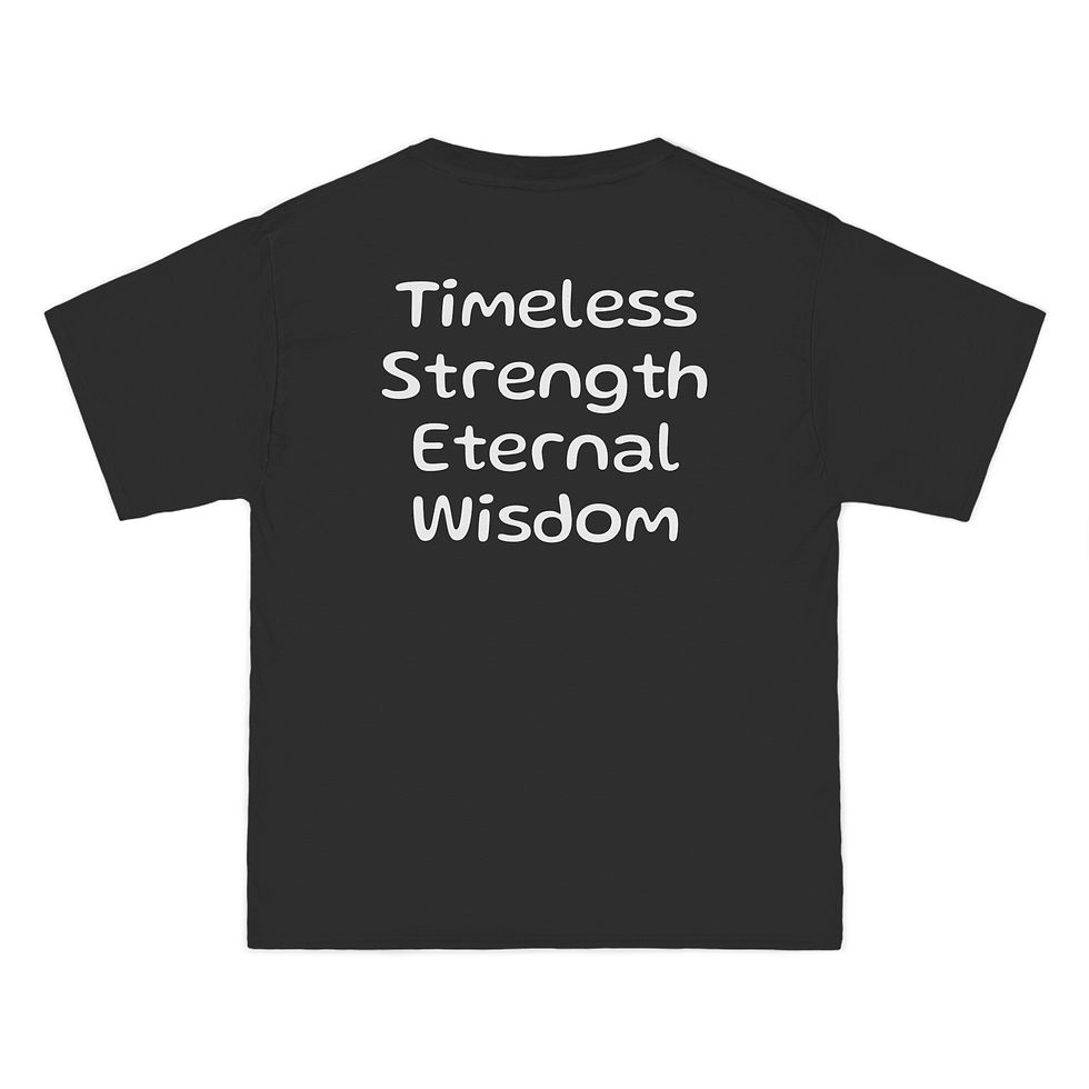 縮圖：Vintage SUNRAZE Short-Sleeve T-Shirt with Timeless Wisdom