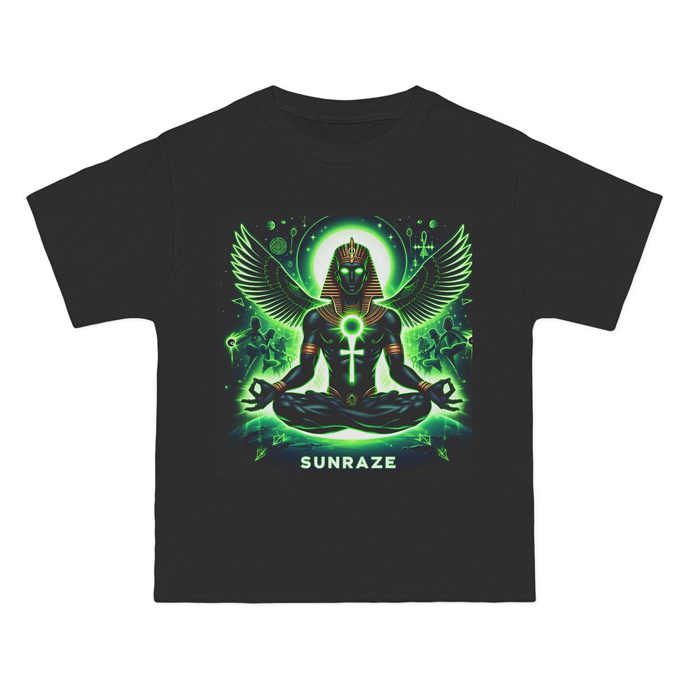Thumbnail: Mystical Ankh Graphic T-Shirt - Soul Traveler & Sunraze Design