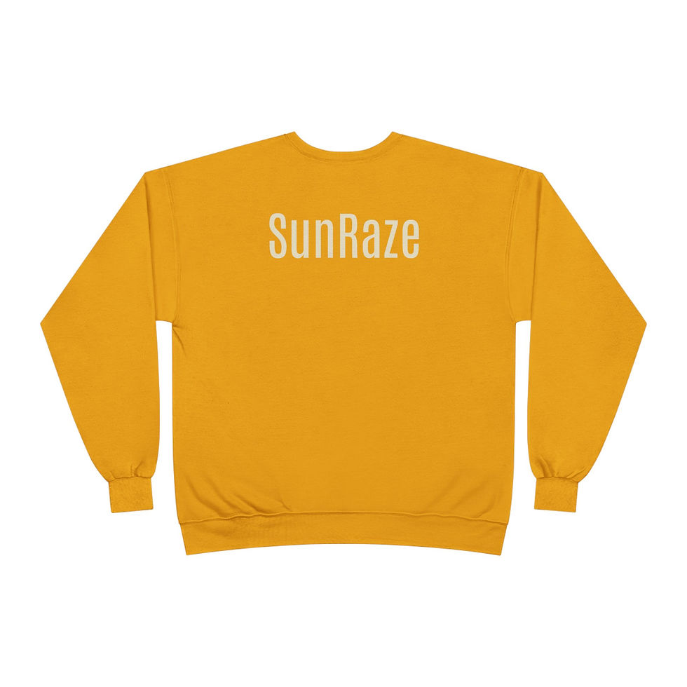 Thumbnail: The Overclocked Heart Crewneck Sweatshirt — SunRaze Retro Tech Pharaoh Design