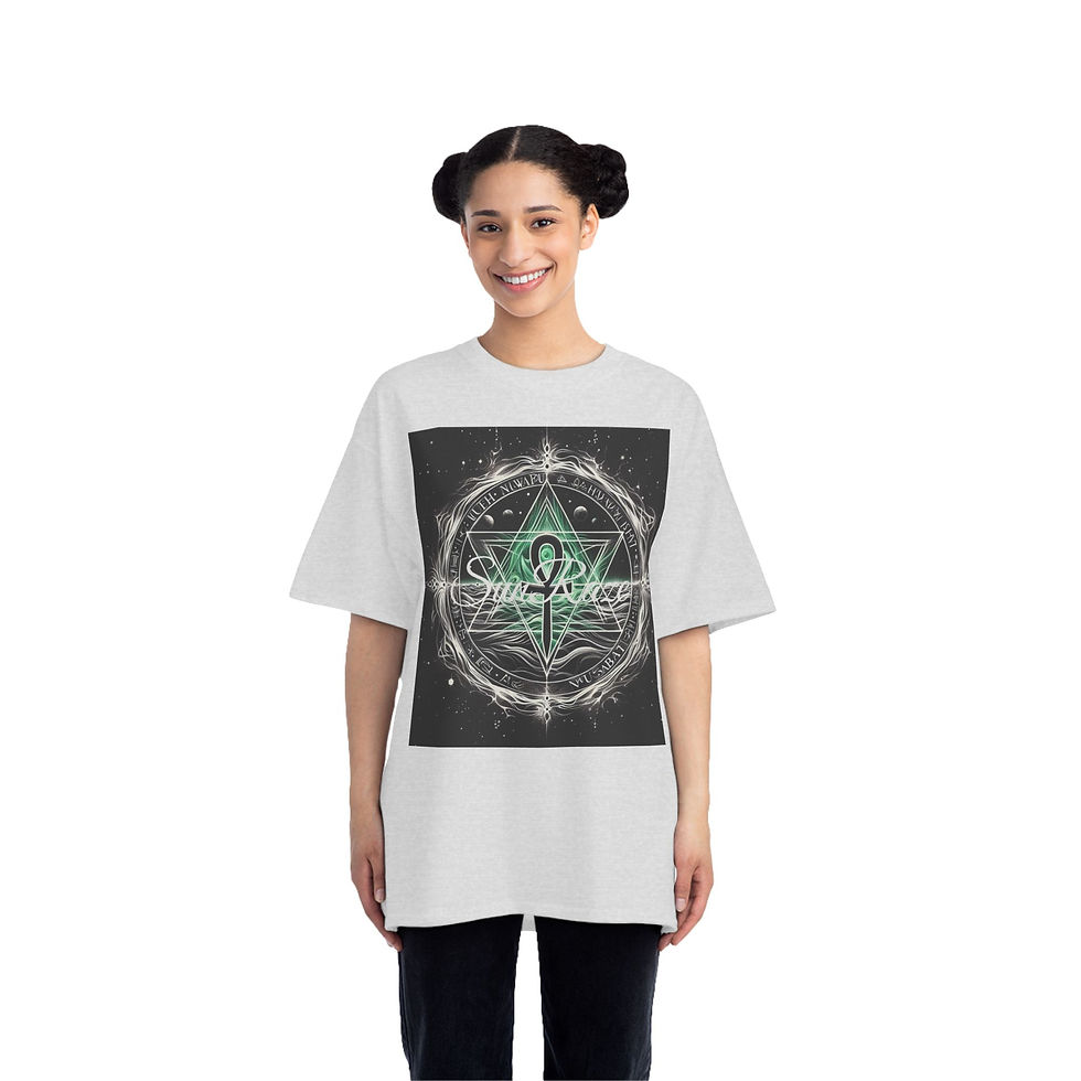 Thumbnail: Mystical Ankh Graphic Tee | Spiritual Short-Sleeve T-Shirt for Everyday Style