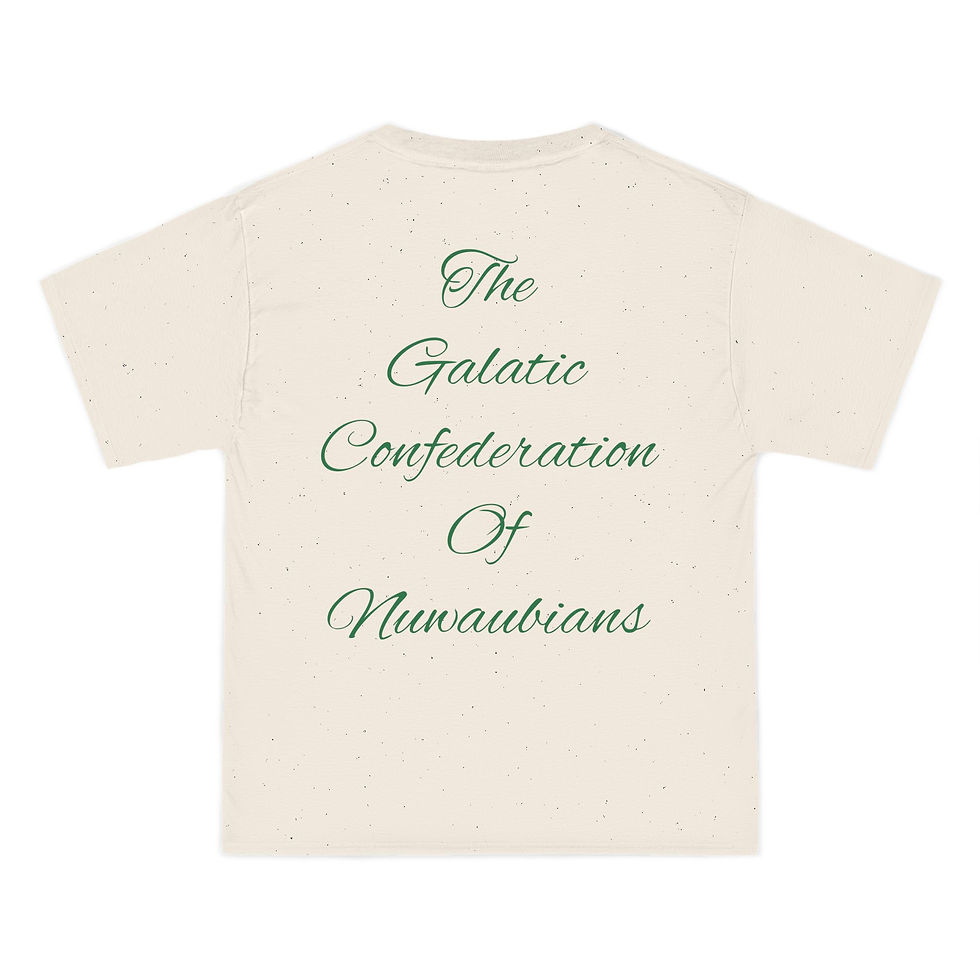 Thumbnail: Galactic Pharaohs Short-Sleeve T-Shirt - Nuwabian Heritage Tee