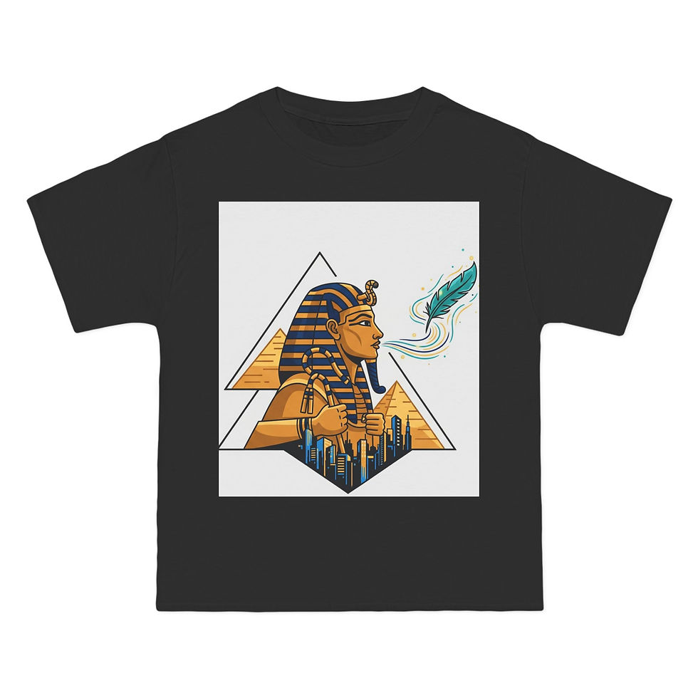 Thumbnail: Ancient Egyptian Vibes Tee | Short-Sleeve T-Shirt Featuring Pharaoh Design