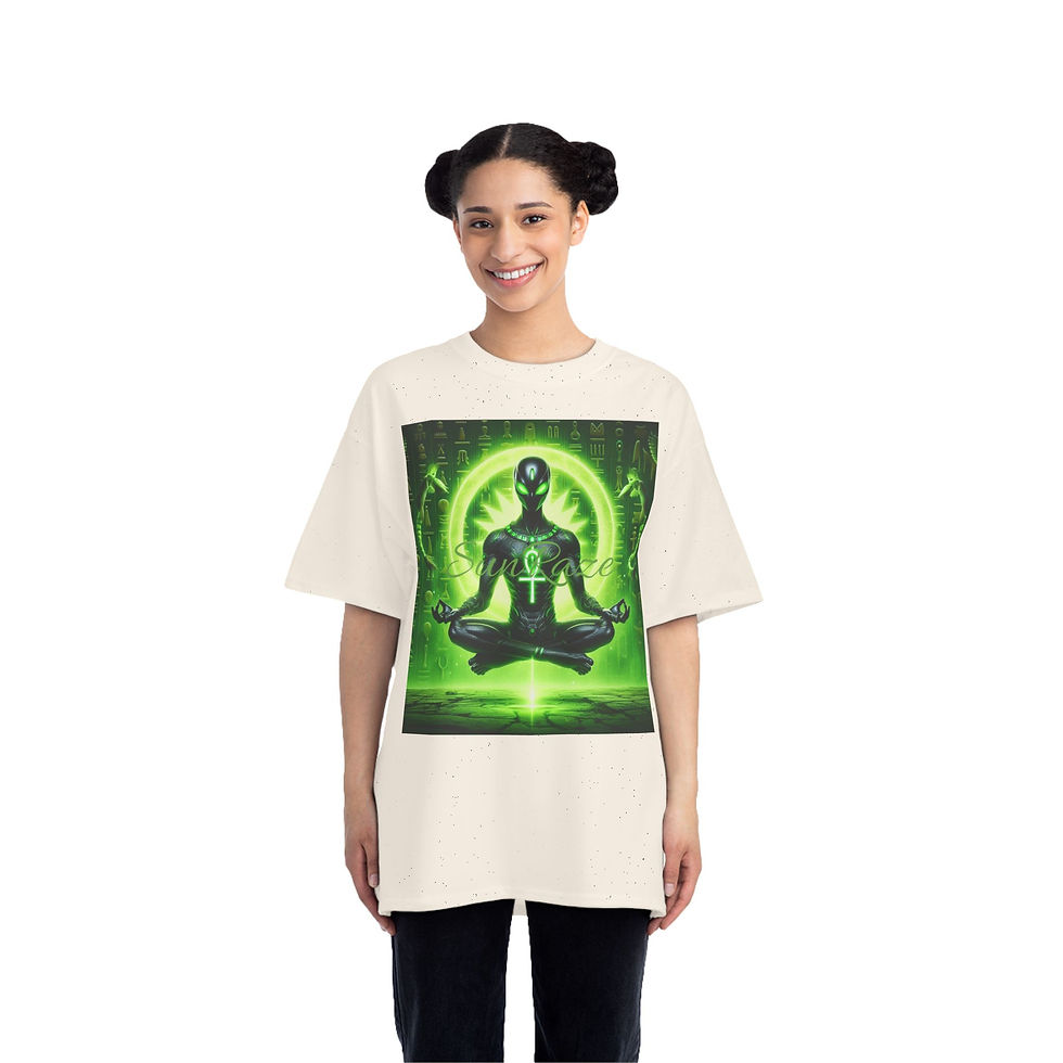 Thumbnail: Spiritual Vibes Beefy-T® Short-Sleeve T-Shirt - Green Mystic Design