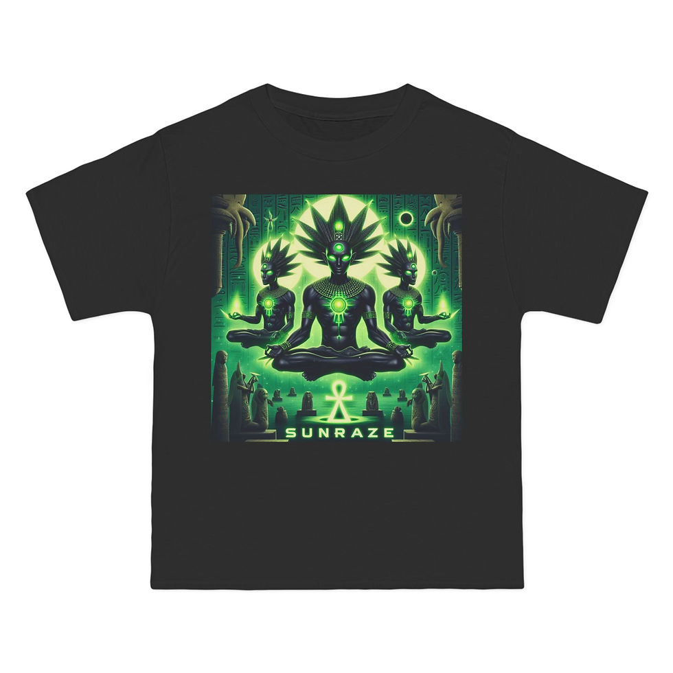 Thumbnail: Sunraze Graphic T-Shirt - Vibrant Spiritual Design for Dreamers