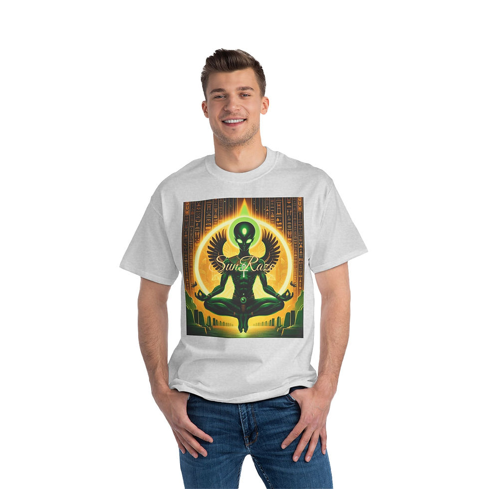 Thumbnail: Cosmic Awakening Alien T-Shirt - Spiritual Graphic Tee for Mindfulness