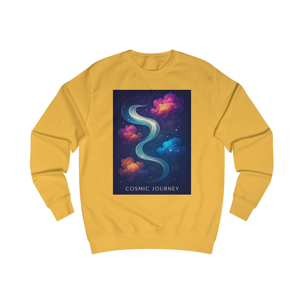 Thumbnail: Cosmic Journey Sweatshirt — Galaxy S-Curve Space Graphic Crewneck