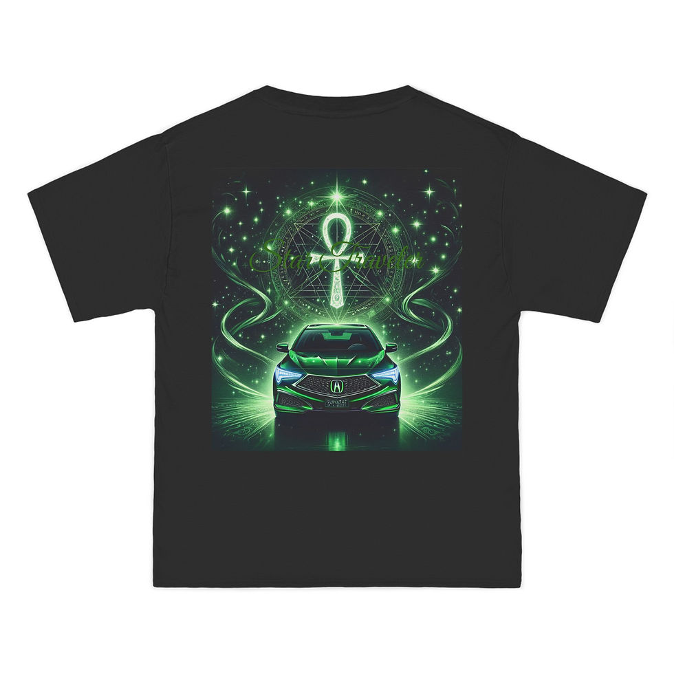 Thumbnail: Cosmic Vibes Short-Sleeve T-Shirt | Meditative Energy & Mystical Design