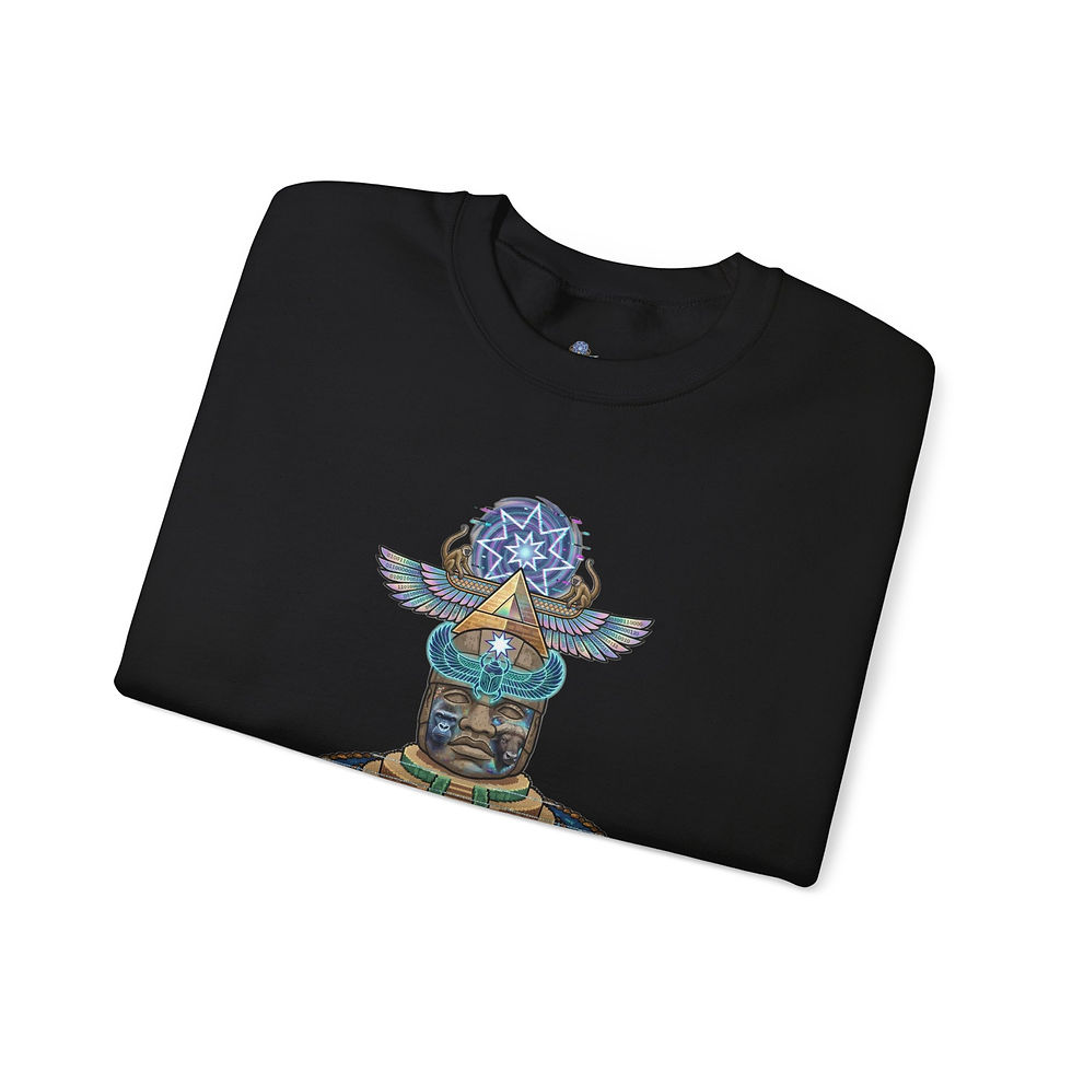 Thumbnail: Mystic Serpent Totem Crewneck Sweatshirt — Soulware Graphic Sweatshirt