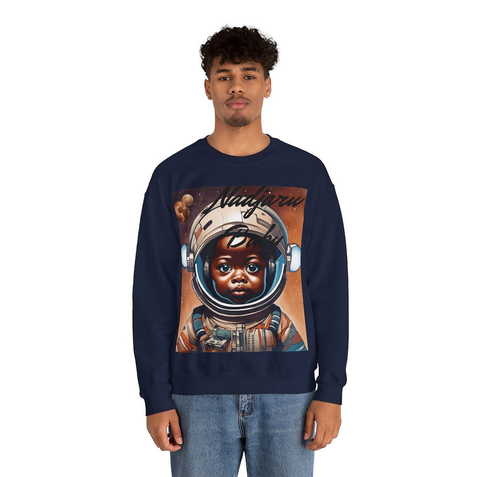 Thumbnail: SunRaze "Nadjaru Baby"Unisex Crewneck Sweatshirt
