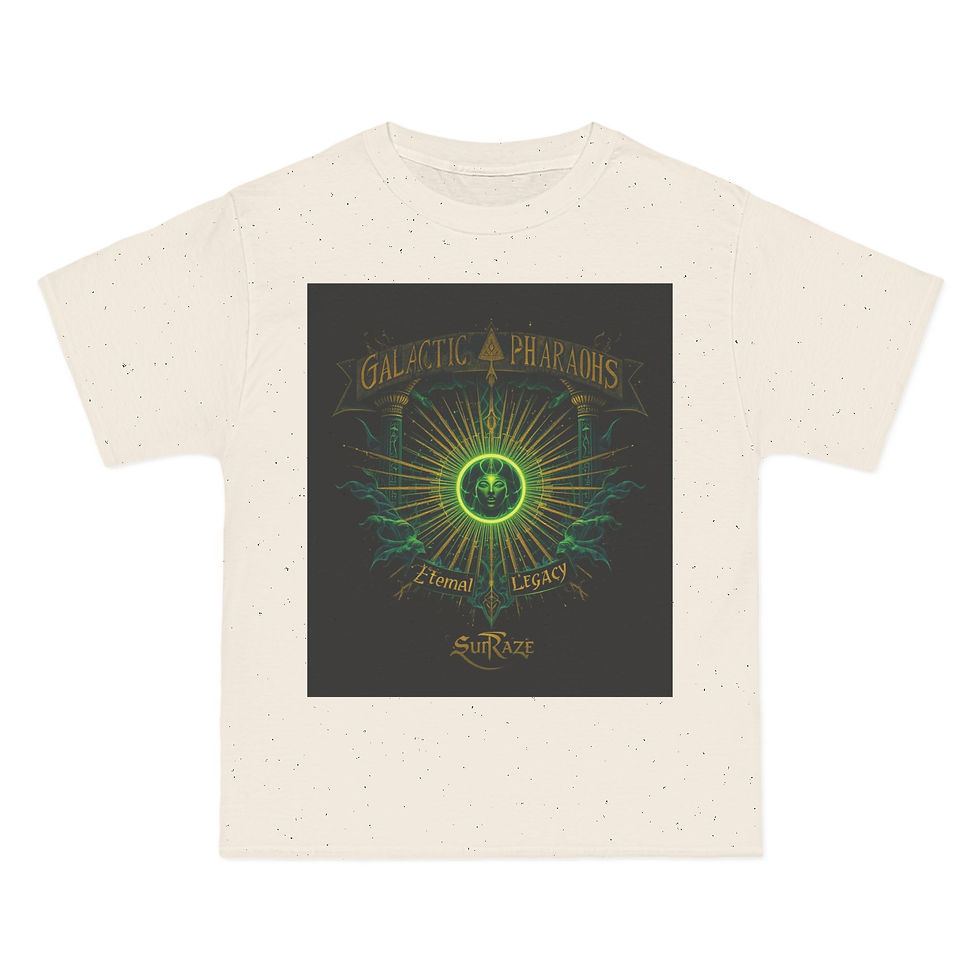 Thumbnail: Galactic Pharaohs Graphic Tee - Eternal Legacy T-Shirt for Cosmic Enthusiasts