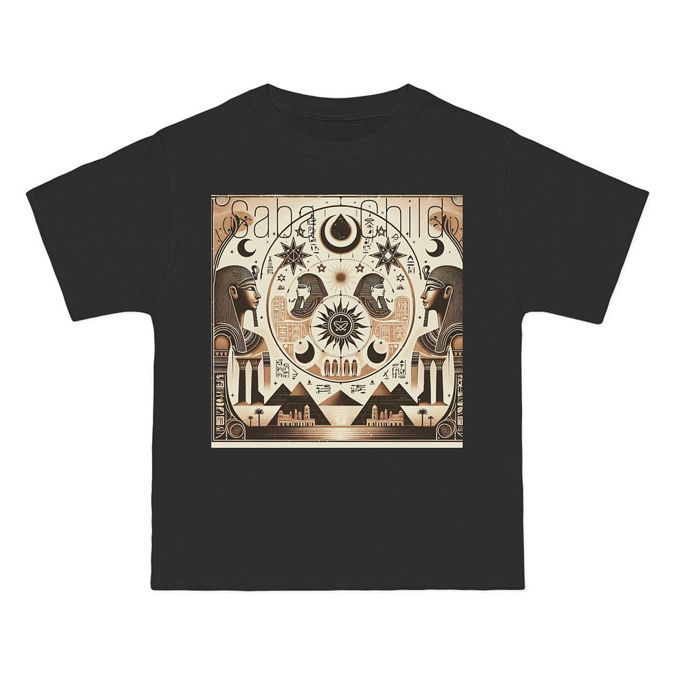 Thumbnail: Artistic Graphic Tee for Creative Souls - ‘Sahara Child’ Design