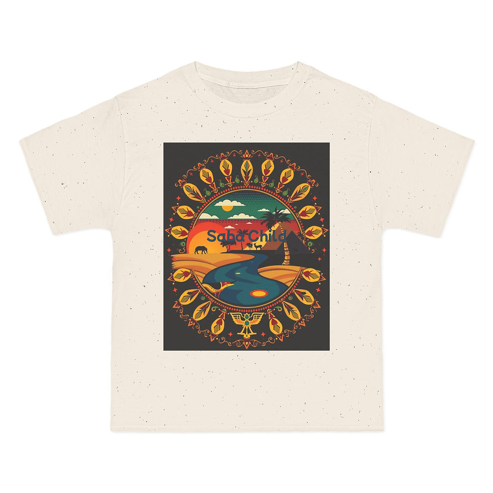 Thumbnail: Vintage-Inspired Graphic Tee - 'Sabachild' and 'SunRaze' Designs