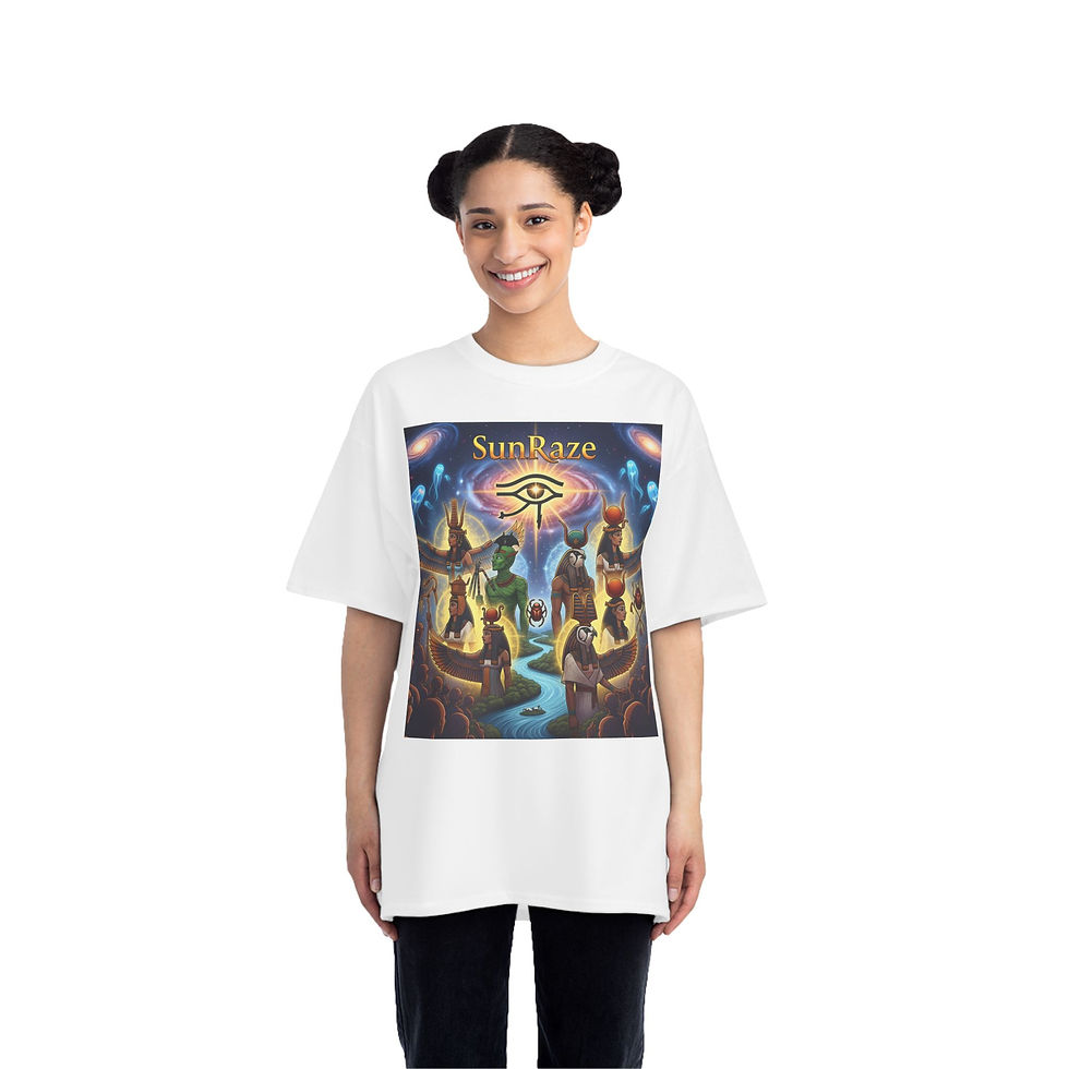 Thumbnail: SunRaze Graphic Tee, Unique Art Shirt, Cool Casual Wear