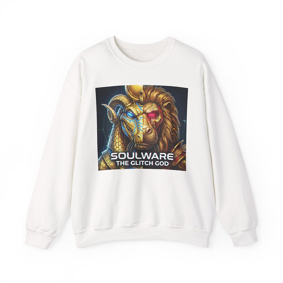 Thumbnail: Soulware 'The Glitch God' Graphic Crewneck Sweatshirt