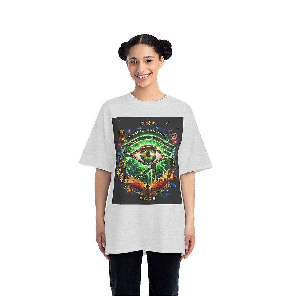 Thumbnail: Galactic Eye T-Shirt - Cosmic Art, UFO Design, Unisex Tee, Sci-Fi Fashion