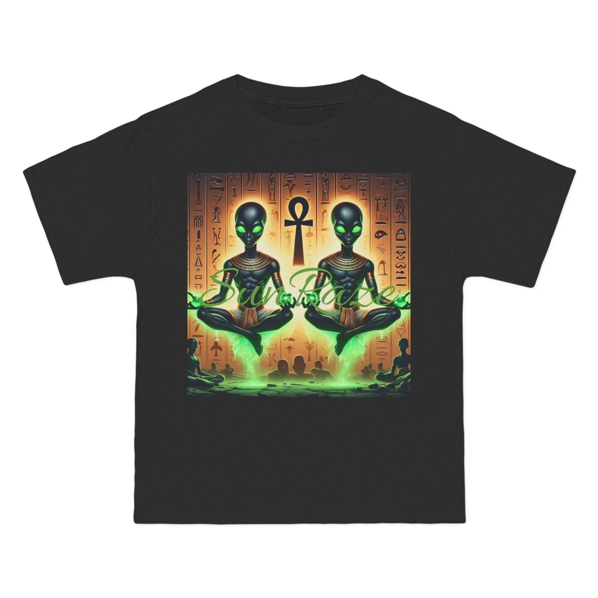Cosmic Alien Graphic Tee – Short Sleeve T-Shirt for Sci-Fi Enthusiasts