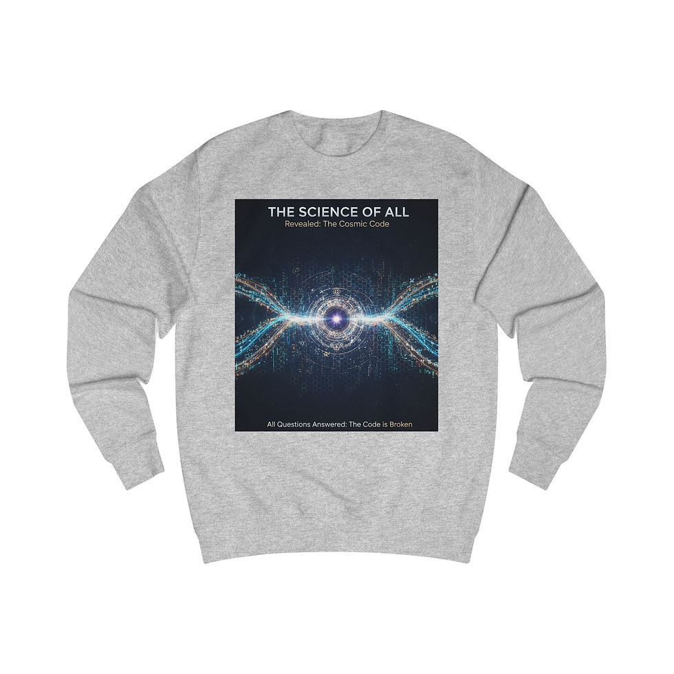 縮圖：Science of All Sweatshirt — Cosmic Particle Wave Design with "SunRaze"