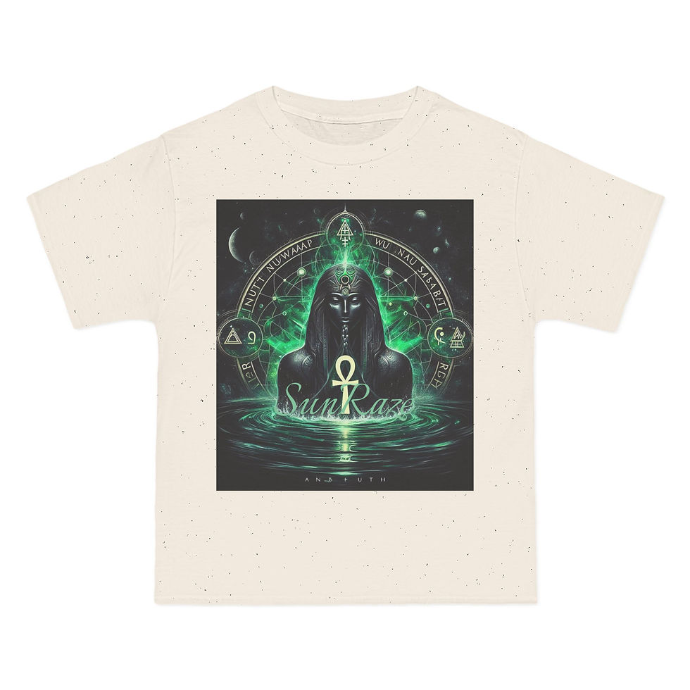 Thumbnail: Mystical Ankh Graphic T-Shirt | SunKaze Design for Spiritual Seekers