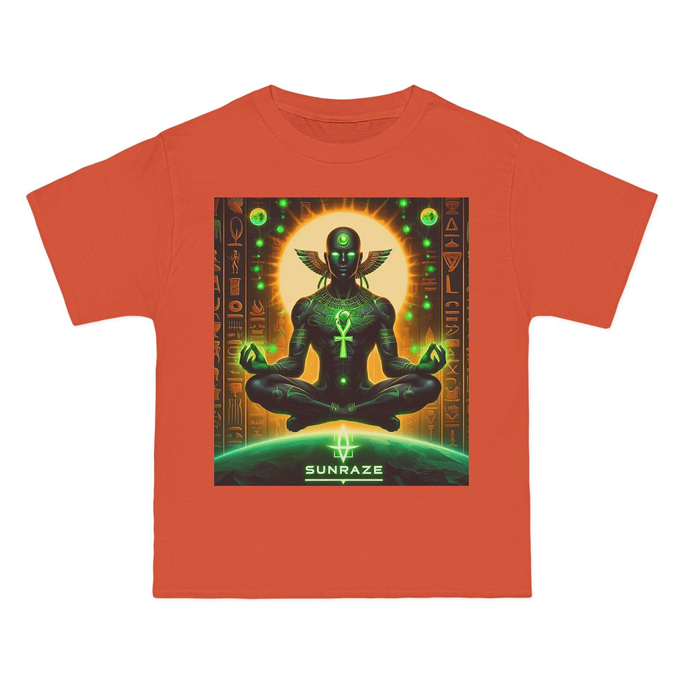 Thumbnail: Mystical Energy Graphic T-Shirt - SUNRAZE Ankh Design