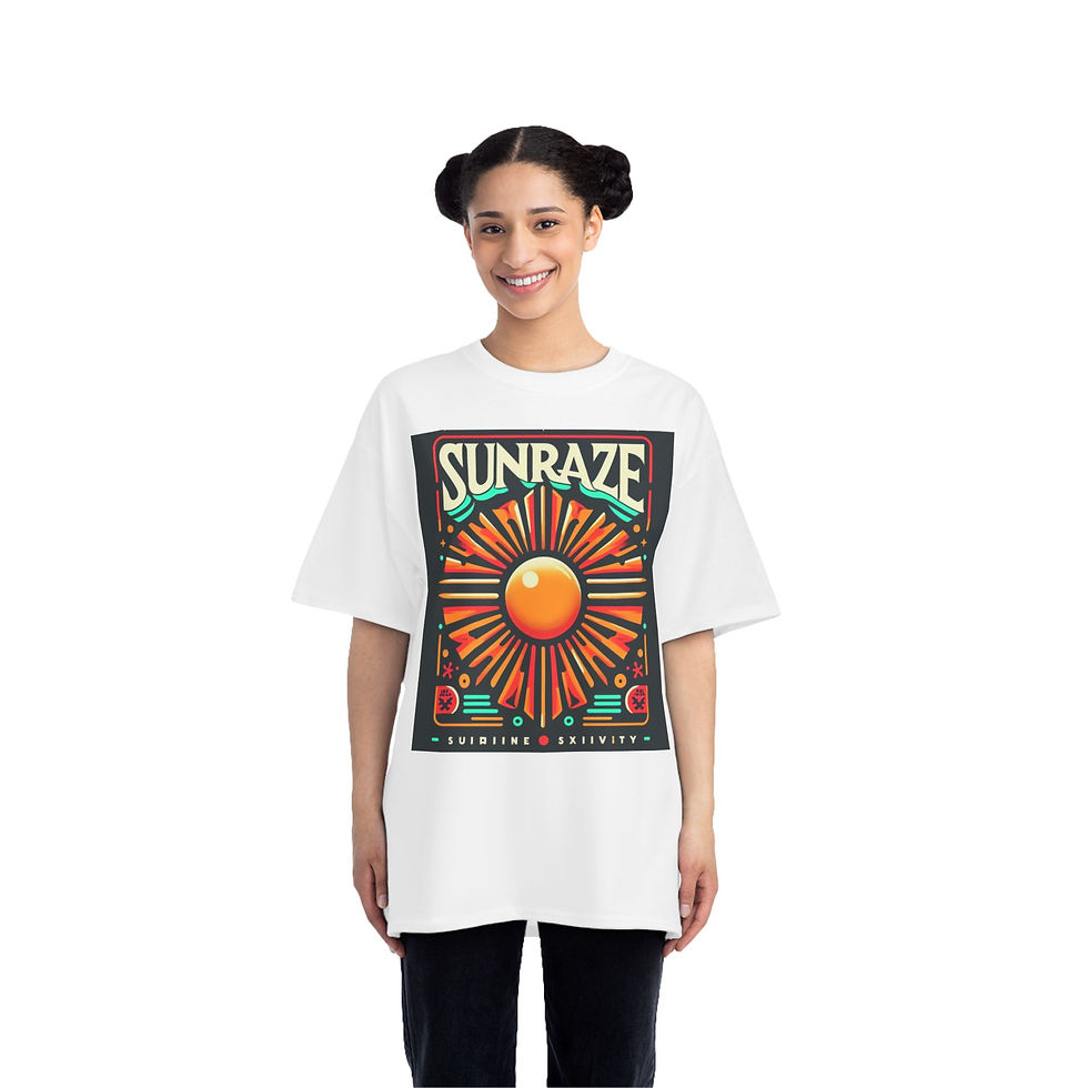縮圖：Sunraze Graphic T-Shirt - 'From The Sands Of Time We Rise' Design