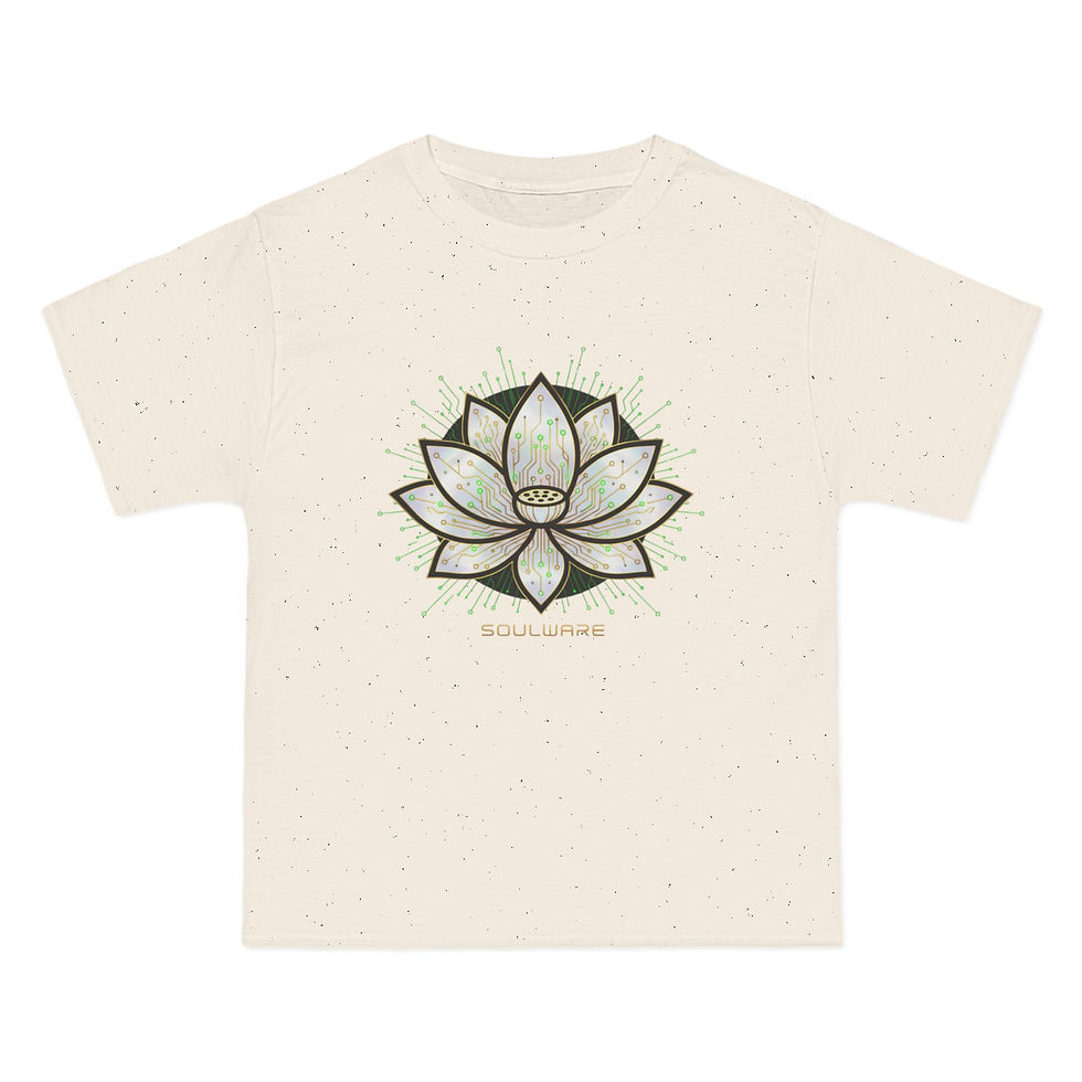 Thumbnail: Lotus Graphic T-Shirt — Minimal SunRaze Plant Art Tee