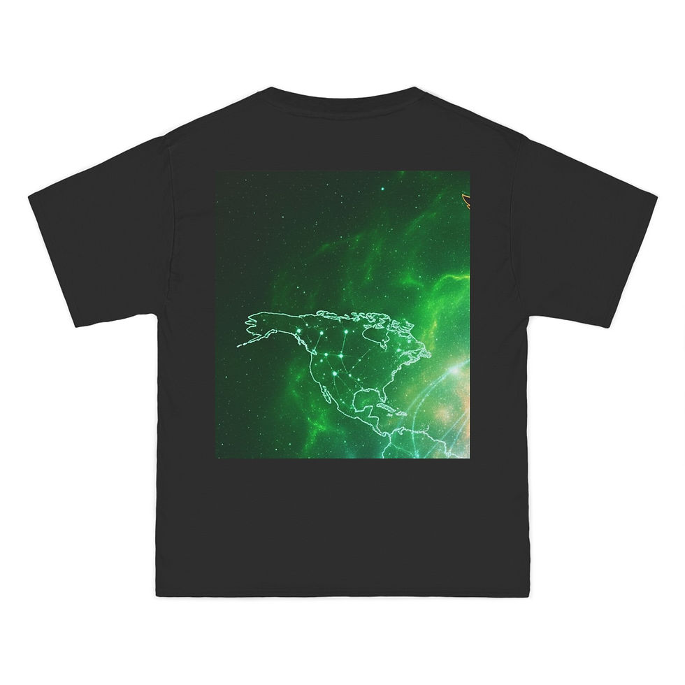 Thumbnail: Cosmic Vibes Short-Sleeve T-Shirt -  Festival Wear, Spiritual Awakening