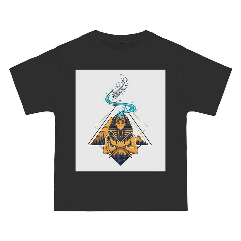 Thumbnail: Cool Graphic Tee with Pyramid Design, Casual T-Shirt for Festivals,