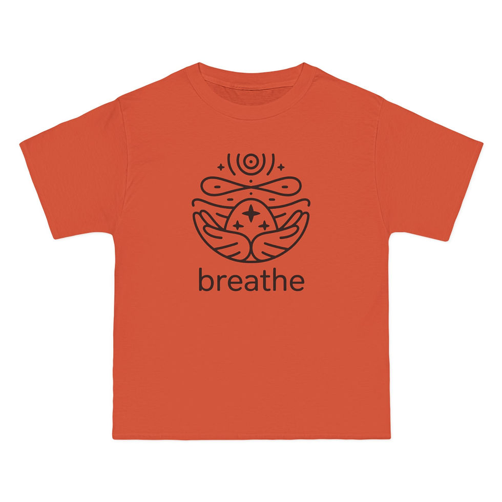 Thumbnail: Breathe Sunshine T-Shirt, Meditation inspirational Gift for Wellness Lovers