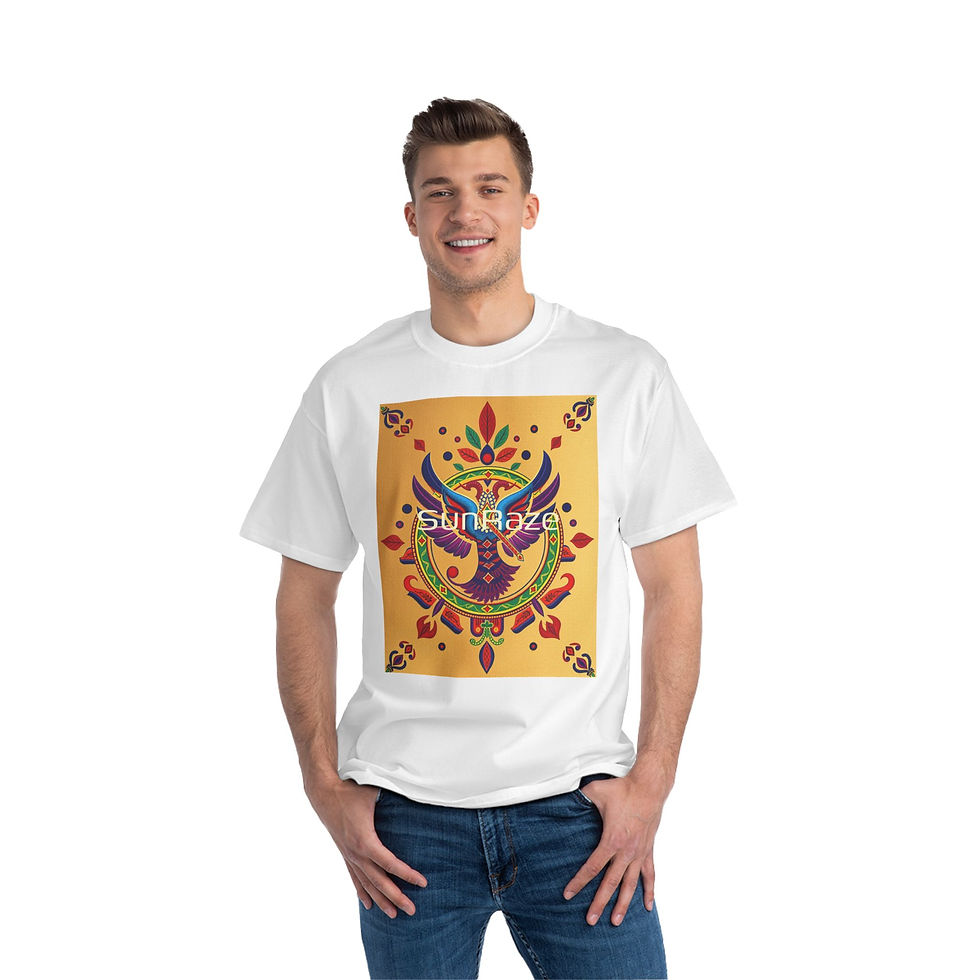 Thumbnail: Vibrant Phoenix Graphic Tee - Unisex Beefy-T® Short-Sleeve T-Shirt