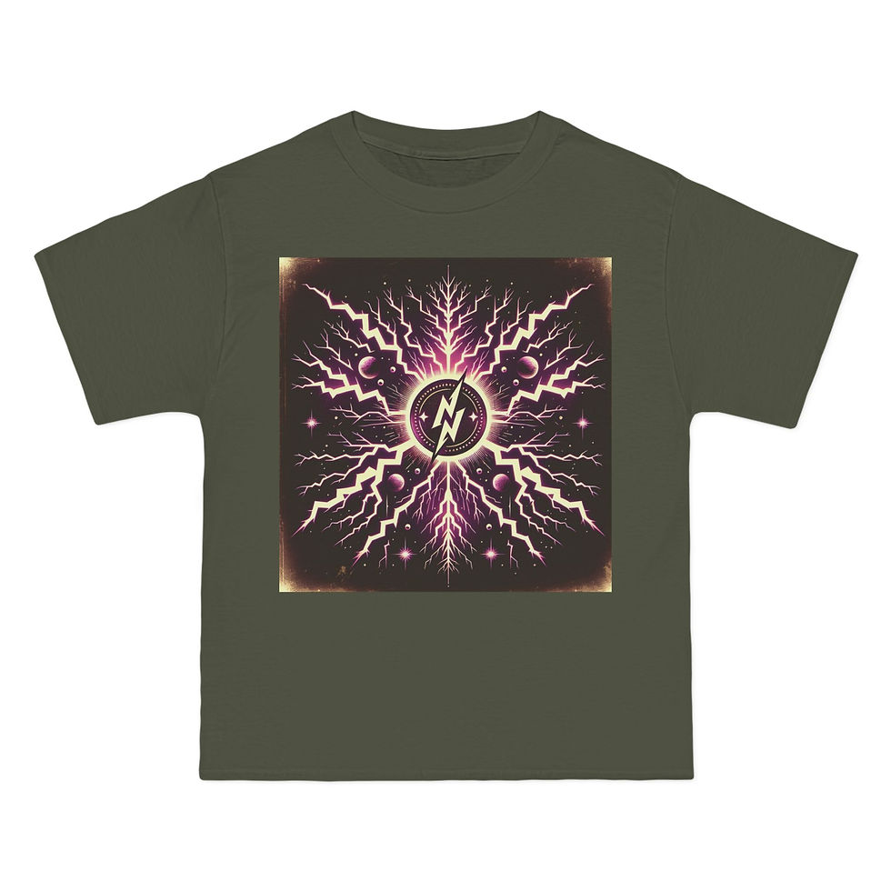 縮圖：SunRaze Lightning Graphic T-Shirt - Unisex Short Sleeve Tee