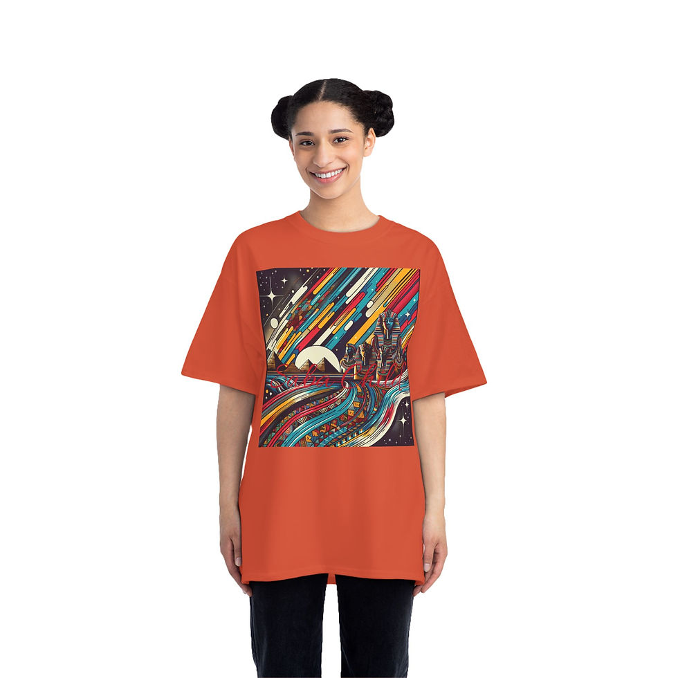 Thumbnail: Cosmic Waves Graphic T-Shirt | SunRaze Design