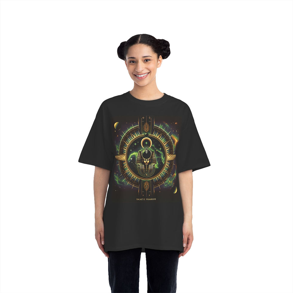 Thumbnail: Cosmic Pharaohs Graphic T-Shirt - Unisex Beefy-T® Short-Sleeve
