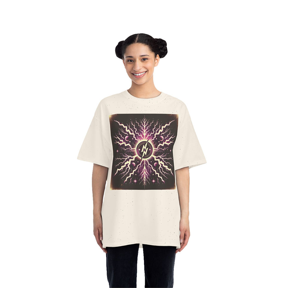 縮圖：SunRaze Lightning Graphic T-Shirt - Unisex Short Sleeve Tee