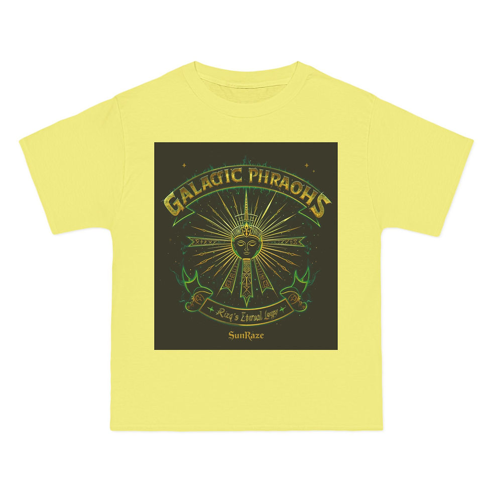 Miniature : Galactic Pharaohs Short-Sleeve T-Shirt | Star Traveler Design | Cosmic Vibe Tee