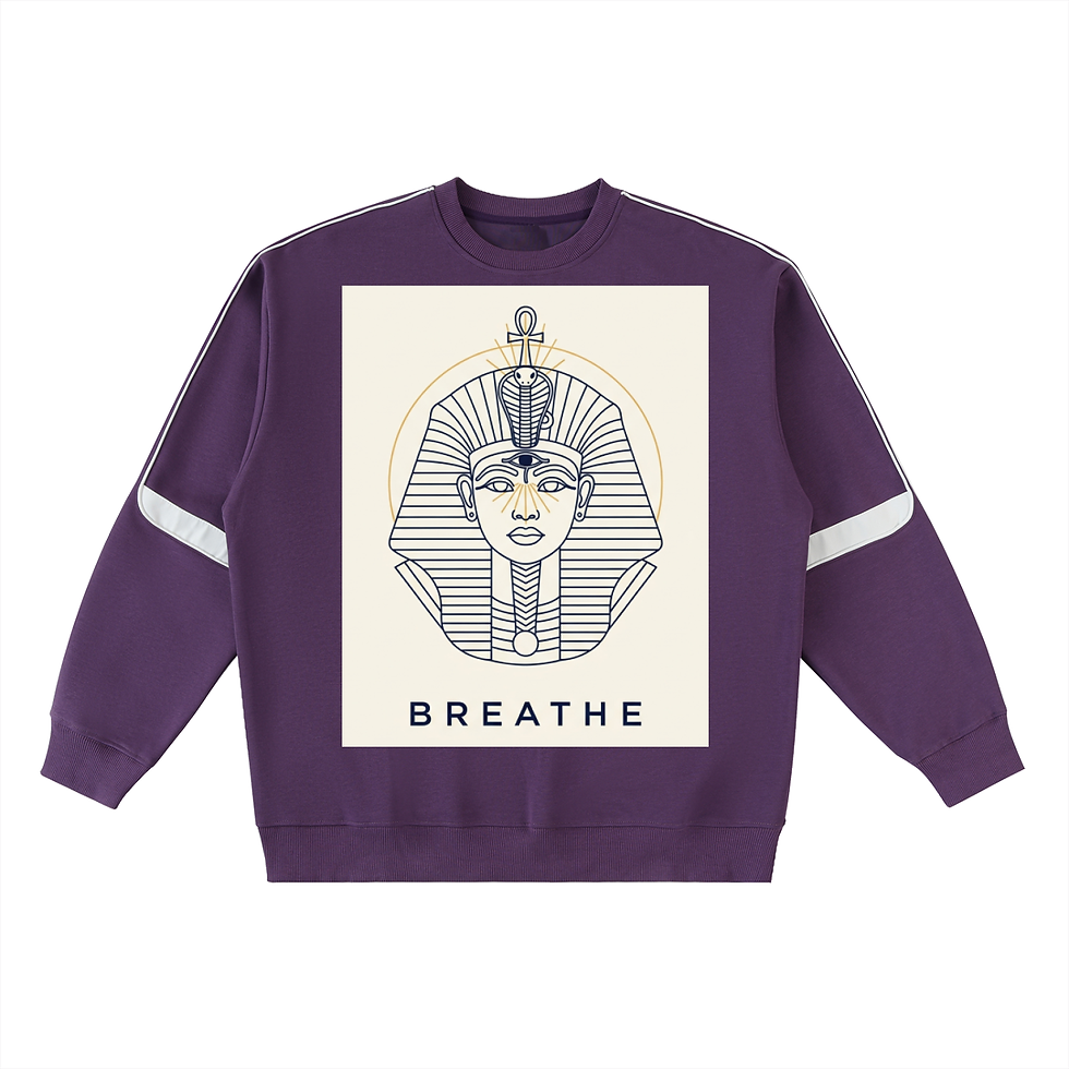 Thumbnail: Oversized Crewneck Taped Sweatshirt