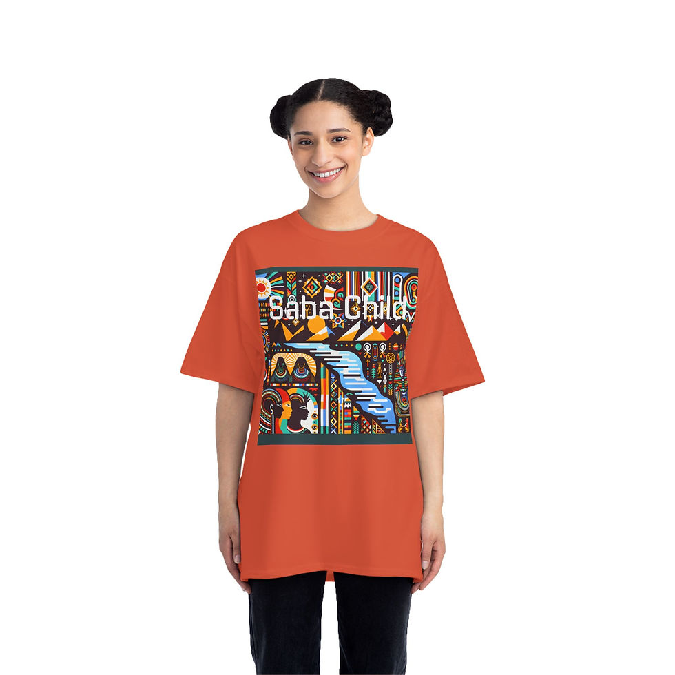 Thumbnail: Cultural Art Graphic Tee - 'SaladChili' & 'SunRaze' Design