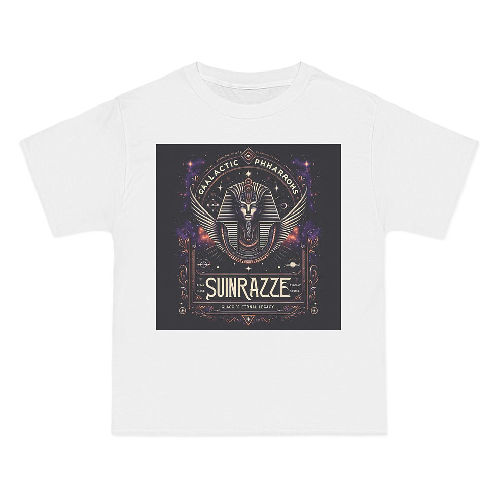 Thumbnail: Galactic Pharaoh Graphic T-Shirt - Vintage Egyptian Style