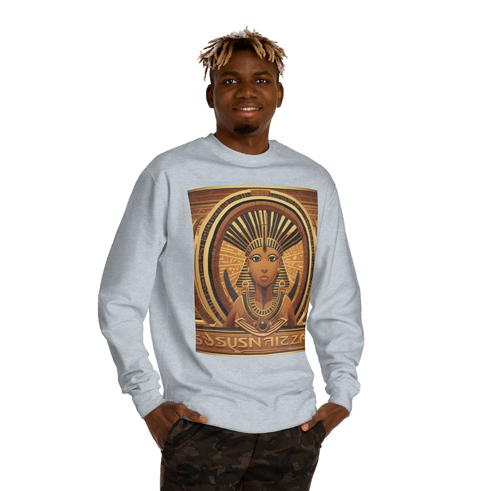 Thumbnail: SunRaze "Egiptian Goddesses" Unisex Crew Neck Sweatshirt