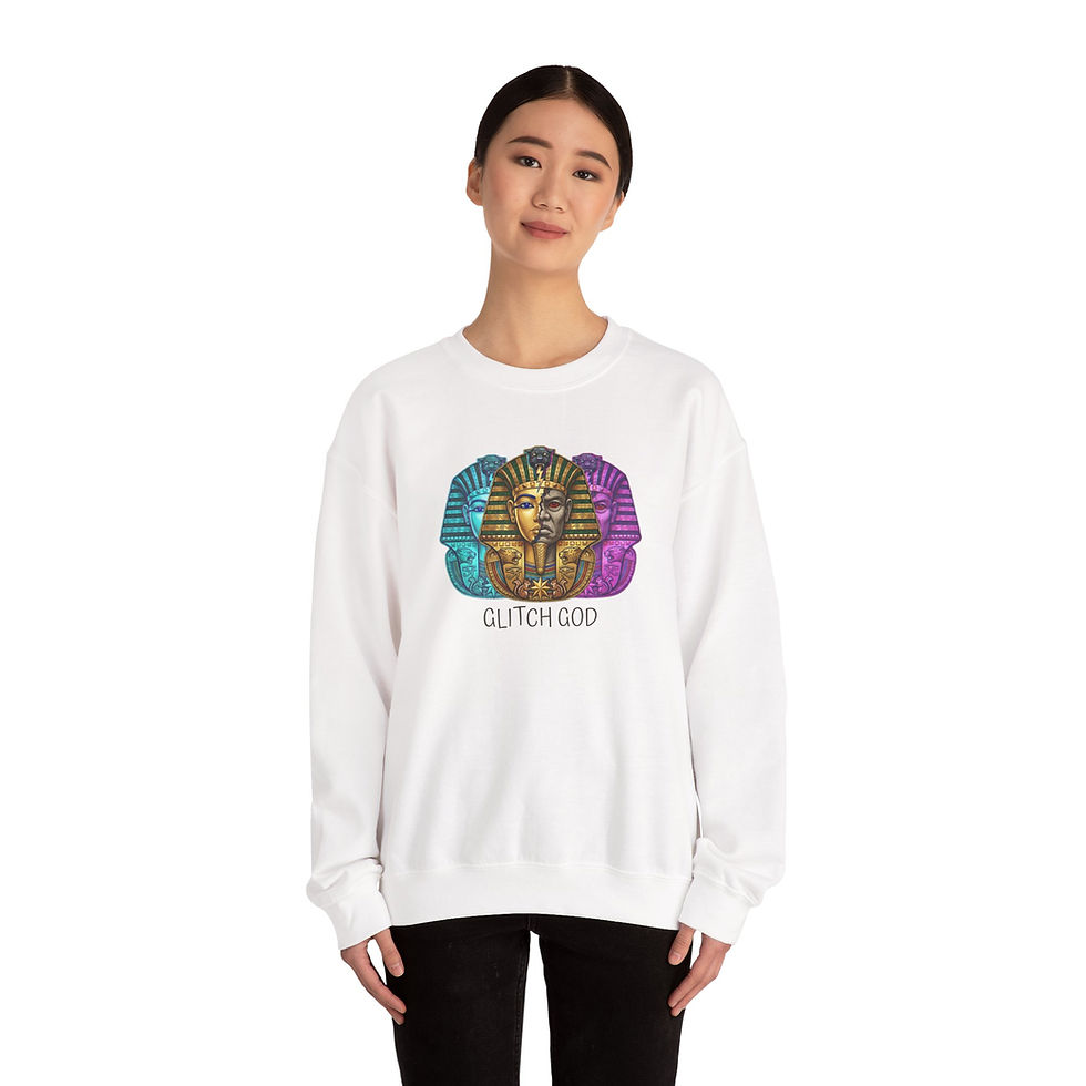 Thumbnail: Pharaoh 'Glitch God' Crewneck Sweatshirt