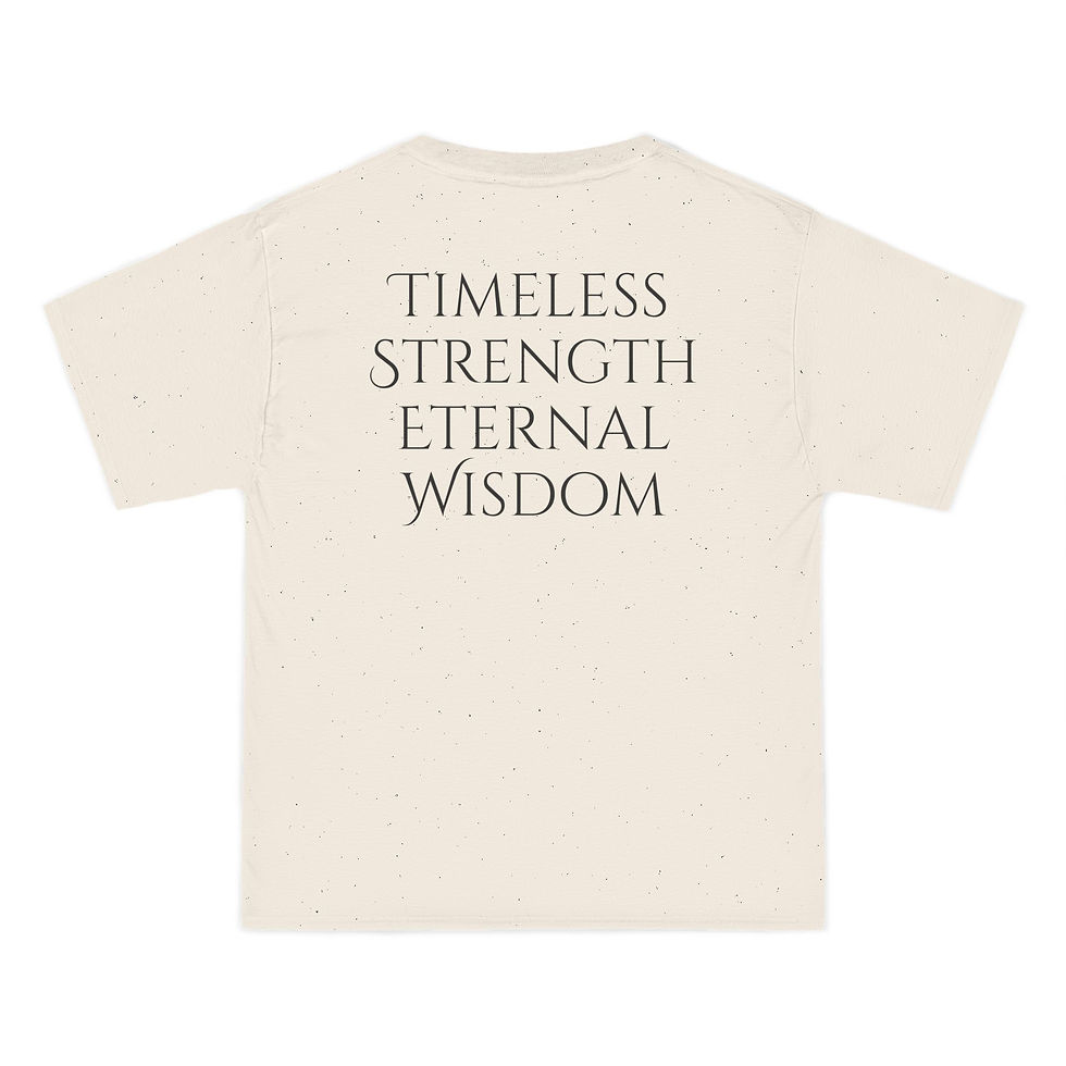 縮圖：Sunraze Inspirational Short-Sleeve T-Shirt - Timeless Strength & Eternal Wisdom