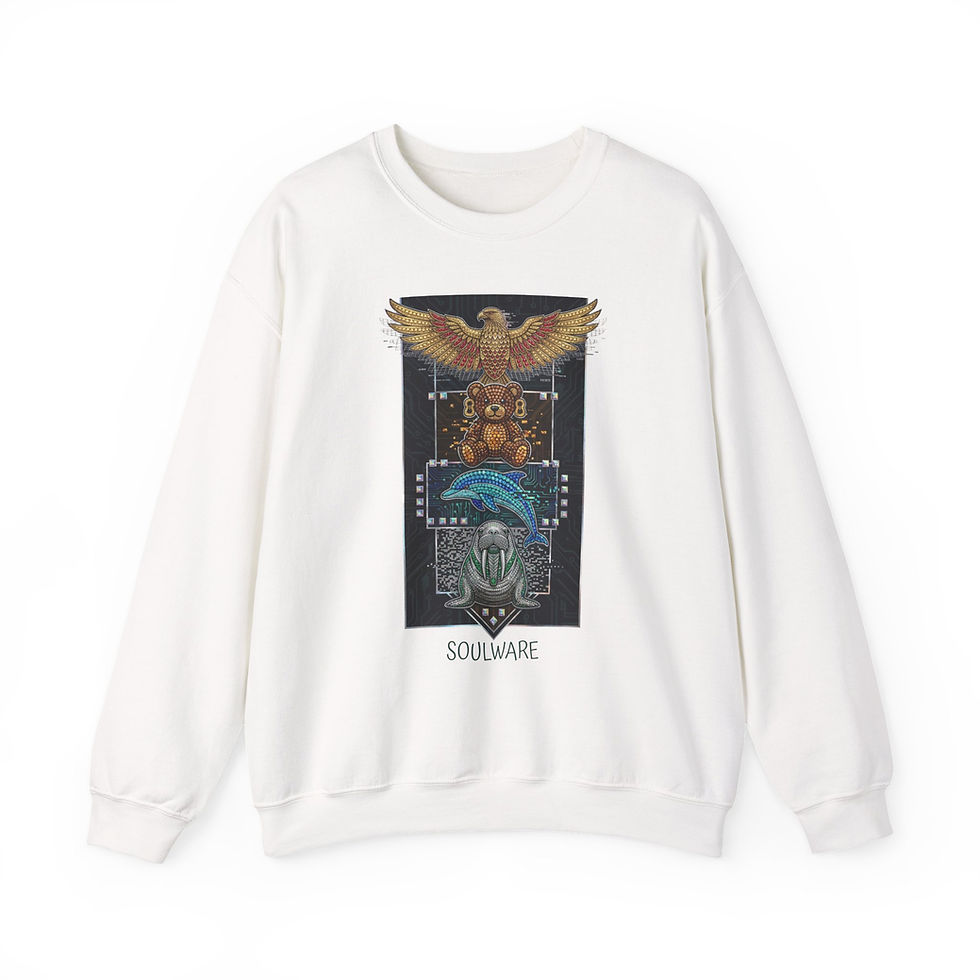 Thumbnail: Graphic Sweatshirt — Soulware Totem Design Crewneck