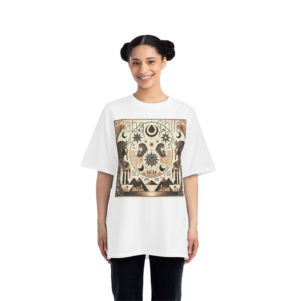 Thumbnail: Artistic Graphic Tee for Creative Souls - ‘Sahara Child’ Design