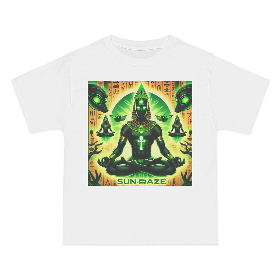 Graphic Tee: Alien Meditation Sun Raze T-Shirt