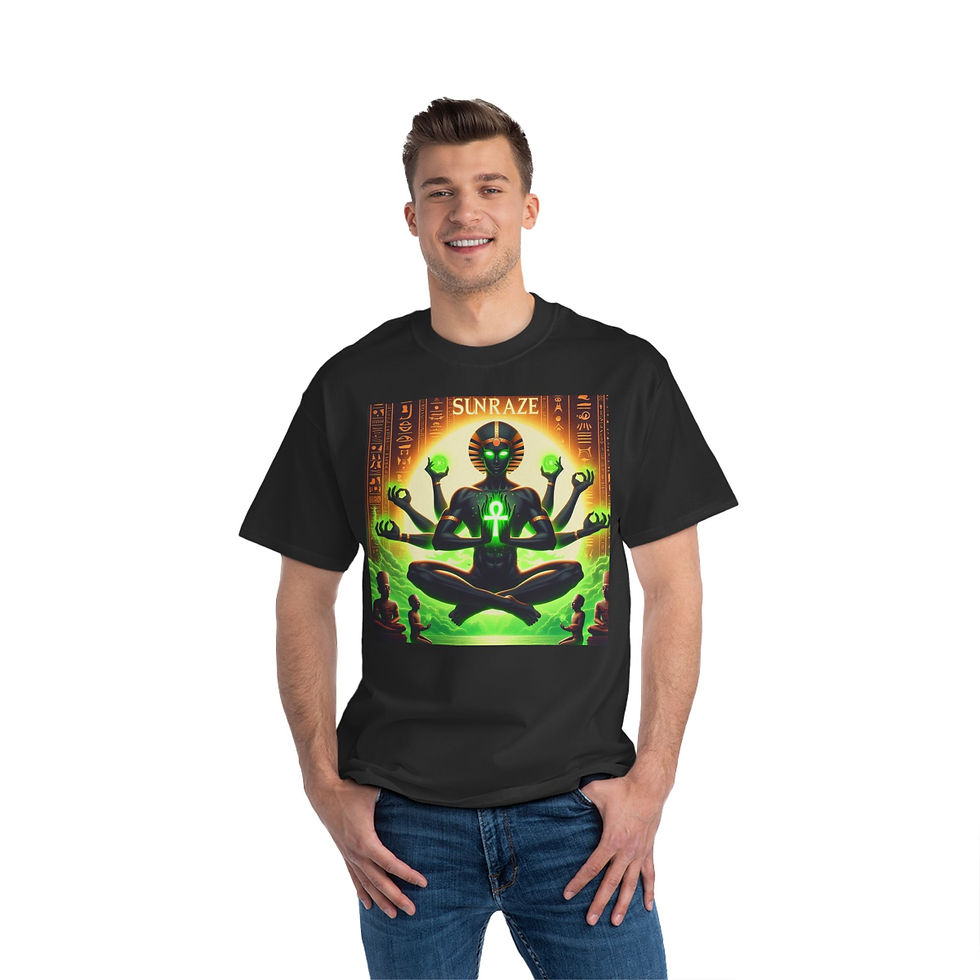 Thumbnail: Spiritual Sunraze Graphic T-Shirt for Mindfulness and Meditation