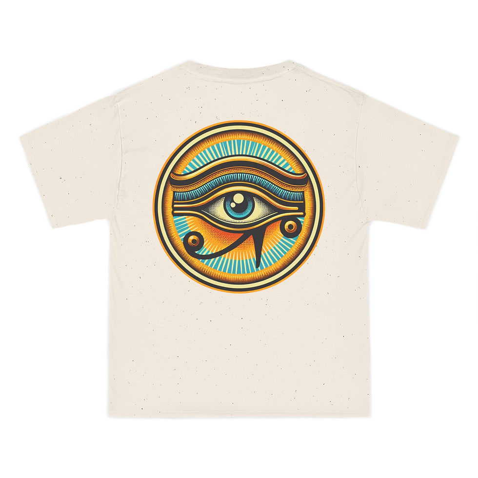 縮圖：Cosmic Vibe Short-Sleeve T-Shirt with Eye Design