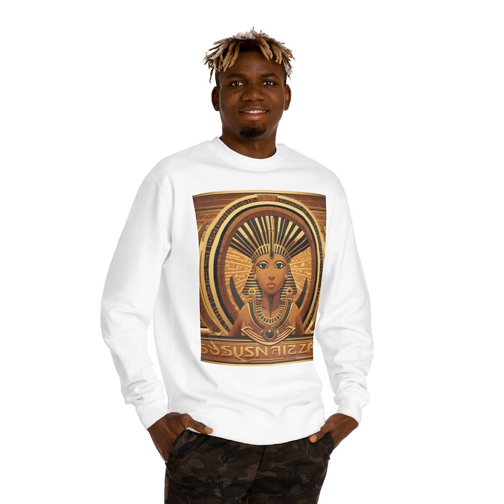 Thumbnail: SunRaze "Egiptian Goddesses" Unisex Crew Neck Sweatshirt