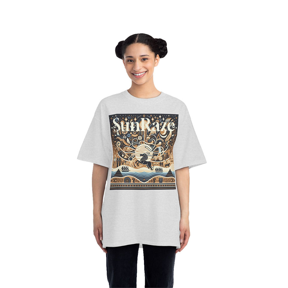 Thumbnail: Sunbaze Inspirational T-Shirt | Short-Sleeve Cotton Tee for Beach Lovers
