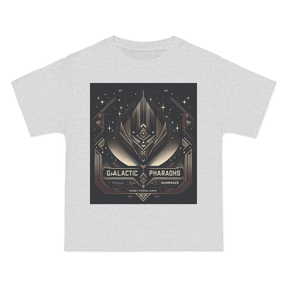 Thumbnail: Galactic Pharaohs Short-Sleeve T-Shirt for Space Lovers | SunRaze Graphic Tee