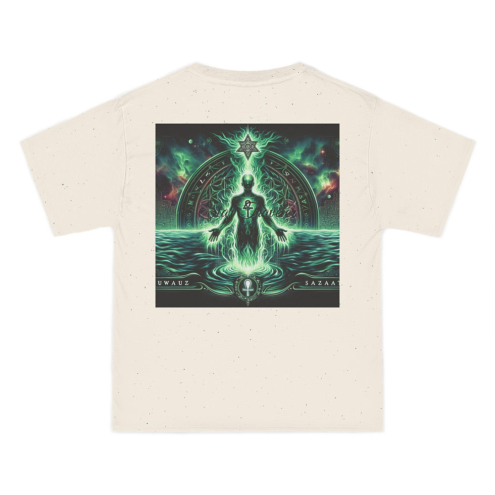 Thumbnail: Meditative Energy Beefy-T® Short-Sleeve T-Shirt - Spiritual Graphic Tee