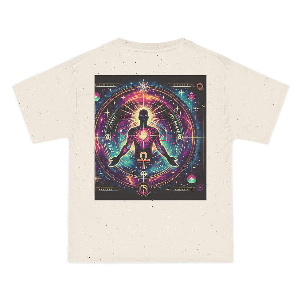 Thumbnail: Mystical Cosmic Traveler T-Shirt - Spiritual Meditation Art